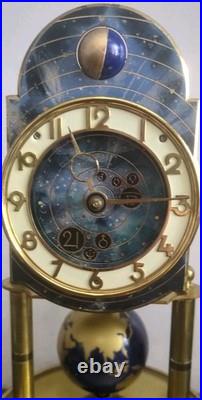 Very Rare Working Kaiser Universe Moon Phase Torsion Anniversary Clock Glass Key