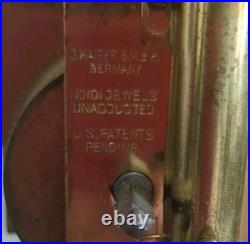Very Rare Working Kaiser Universe Moon Phase Torsion Anniversary Clock Glass Key