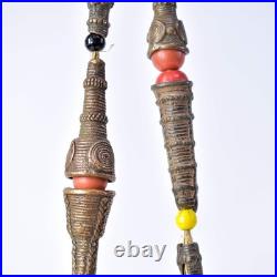 Very Rare Yoruba Brass Hair Beads