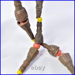 Very Rare Yoruba Brass Hair Beads