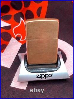 Very Rare Zippo Lighter Solid Copper With Matching Insert Used 2005 In Tin