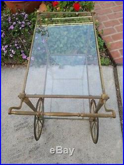 Very Rare antique bar cart Trolly French Victorian