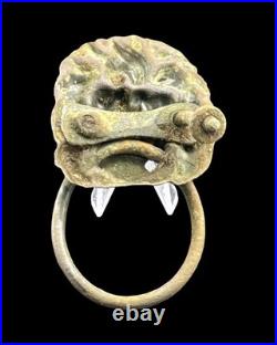 Very Rare vintage lion head door knocker Civil War Dug Relic Virginia