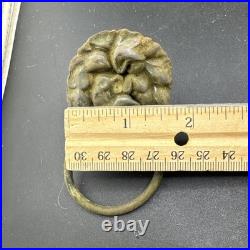 Very Rare vintage lion head door knocker Civil War Dug Relic Virginia