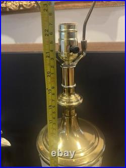 Very Vintage Porcelain Brass Lamp With Flowers. BEAUTIFUL. RARE