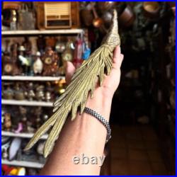 Very old antique brass bird for home decor Rare bird masterpiece 50 Cm