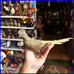 Very old antique brass bird for home decor Rare bird masterpiece 50 Cm