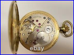 Very rare 3 x signed gallet & co. Swiss made pocket watch all original condition