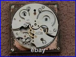 Very rare ANGELUS SF240 miniature key-wind 8days movement with ALARM function