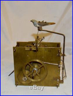 Very rare Beha cuckoo clock brass movement with original bird, free shipping