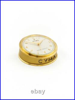 Very rare Cyma Exact Time Heur Exacte in a round heavy brass case