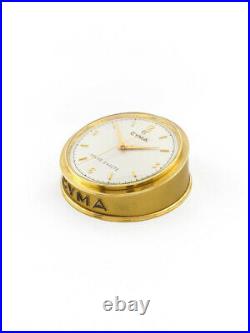 Very rare Cyma Exact Time Heur Exacte in a round heavy brass case