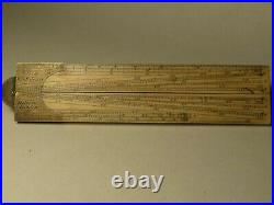 Very rare Georgian Arch Joint Sector Rule Ruler by W&S Jones London