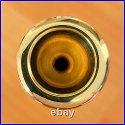 Very rare Martin large-shank trumpet mouthpiece, ca. 1900s-1910s gold plated