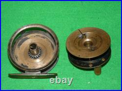 Very rare Moscrop J. E. Miller 3 Patent brass reel