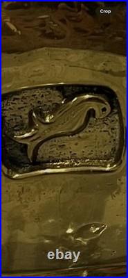 Very rare Pair of Scandinavian Gilt Brass Table Lamps