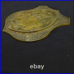 Very rare St Stephen's College 1860 Bard large brass plaque be thou faithful