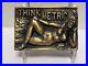 Very-rare-Vintage-instyle-1979-Belt-Buckle-Pinup-Girl-Think-Metric-01-ef