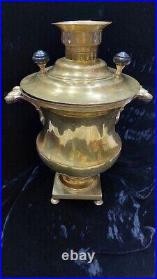 Very rare antique brass Samovar 1870s Izvolsky Ivan Nikonorovich Tula