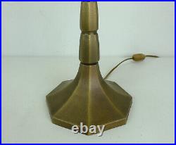 Very rare large mid century modern goldkant cocoon TABLE LAMP brass base 1970s