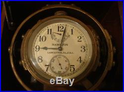 Very rare marine chronometer Deck watch HAMILTON  made in 1942 USA
