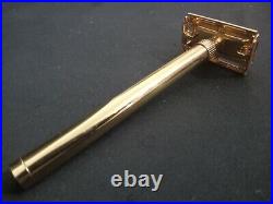 Very rare nos 1989 gillette slim twist 100% brass handle set j3 made in england