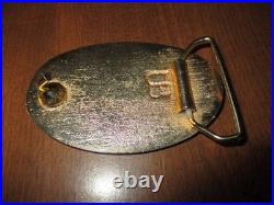 Very rare original DeTomaso Pantera all brass belt buckle vintage exotic car