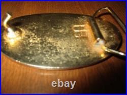 Very rare original DeTomaso Pantera all brass belt buckle vintage exotic car