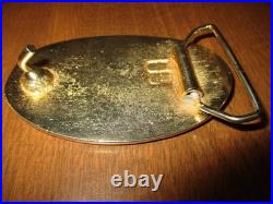 Very rare original DeTomaso Pantera all brass belt buckle vintage exotic car