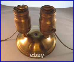 Very rare pair of early Hubbell fat-boy pull chain light sockets excellent