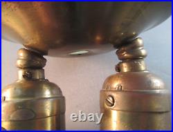 Very rare pair of early Hubbell fat-boy pull chain light sockets excellent