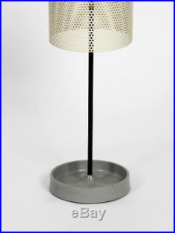 Very rare round mid century modern perforated metal umbrella stand