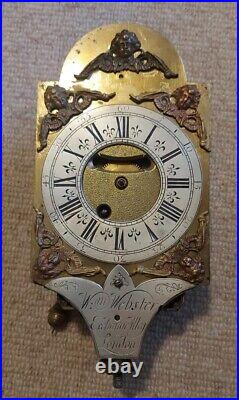 Very rare verge fusee mantle/bracket clock