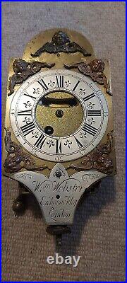 Very rare verge fusee mantle/bracket clock