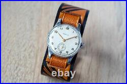 Very rare vintage mechanical watch PBEDA POLJOT early edition serviced USSR 1950