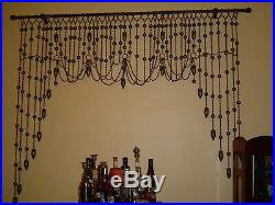 Victorian Ball And Chain Portiere curtain (very rare antique)