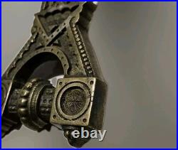 Victorian Door Knocker, geometric East Lake ornate Brass Design, Very Rare Item