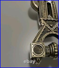 Victorian Door Knocker, geometric East Lake ornate Brass Design, Very Rare Item