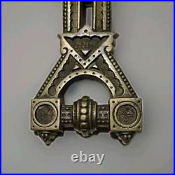 Victorian Door Knocker, geometric East Lake ornate Brass Design, Very Rare Item