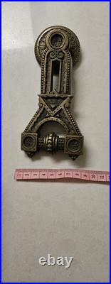 Victorian Door Knocker, geometric East Lake ornate Brass Design, Very Rare Item