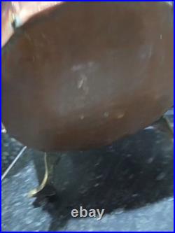 Victorian Very Large Rare Hammered pure Copper and Brass Planter, log, Coal Buck