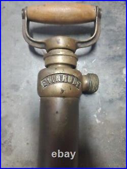 Vintag Evinrude Solid Brass Bilge Pump Very Rare Great Condition