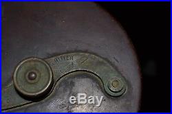 Vintage 1886 G. Ritter New York Fishing Reel Brass And Wood 6 Dia. Very Rare