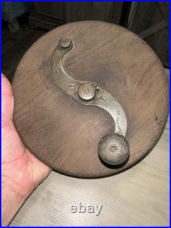 Vintage 1886 G. Ritter New York Fishing Reel Brass And Wood 7.5 Very Rare