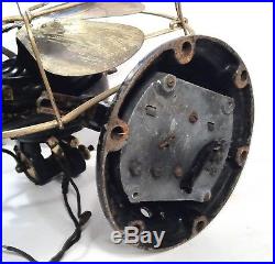 Vintage 1909-1912 GE Sidewinder Brass Blade & Cage Fan Very Rare LOOK & READ