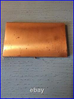 Vintage 1950's Wadsworth Brass Globe & Compass Cigarette Case-Very Rare