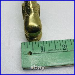 Vintage 1970s Solid Brass Tub Sink Faucet Knob Mermaid Tail 4 Very Rare Decor O