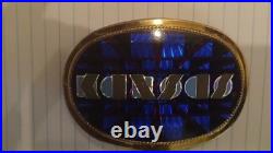 Vintage 1978 Pacifica Belt Buckle Kansas Blue & Gold Version Very Rare One