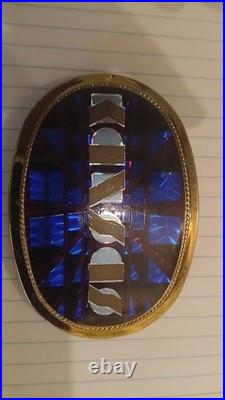 Vintage 1978 Pacifica Belt Buckle Kansas Blue & Gold Version Very Rare One