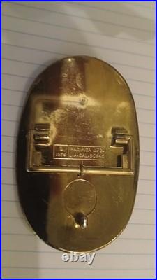 Vintage 1978 Pacifica Belt Buckle Kansas Blue & Gold Version Very Rare One